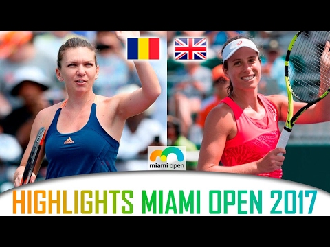 Simona HALEP vs Johanna KONTA Highlights Miami Open 2017