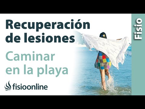 Caminar por la playa y el agua en la recuperación de lesiones