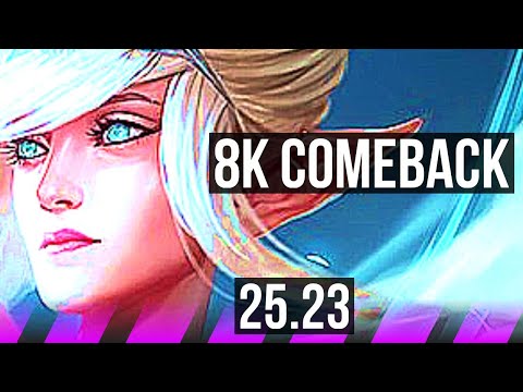 JANNA & Jinx vs XERATH & Kai'Sa (SUP) | 8k comeback | NA Master | 25.23