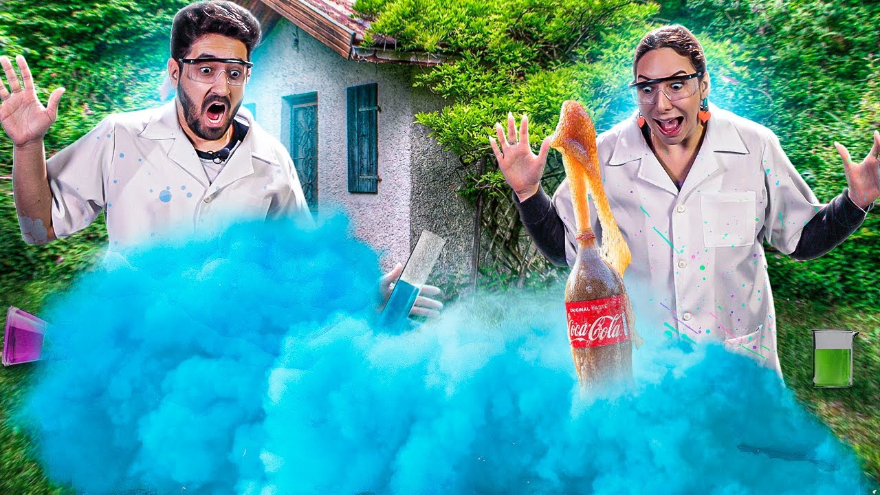 COLOCAMOS MENTOS NA COCA-COLA E FIZEMOS PASTA DE DENTE DE ELEFANTE | Gabriel e Shirley 2.0