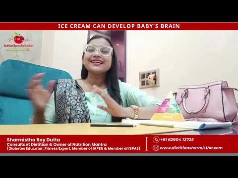 ICE Cream can help in Brain Development. #dietitian #Child_health #icecream_eating #dietician
