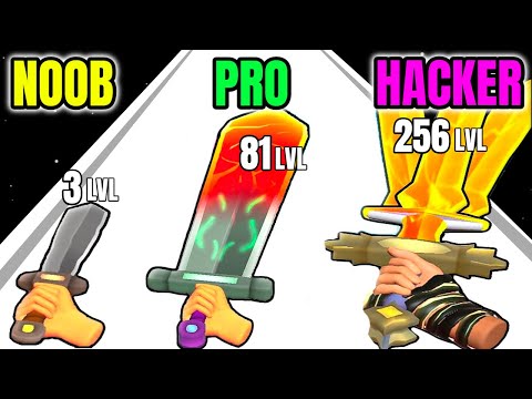 Sword Melter 3D - NOOB vs PRO vs HACKER