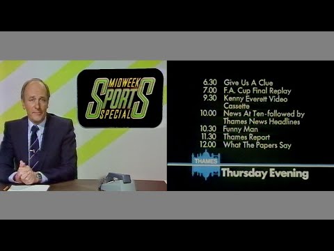 ITV Thames 13.5.1981 - End of Midweek Sports Special + adverts and continuity into Barney Miller
