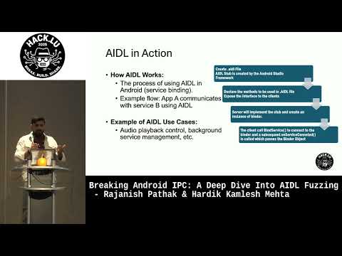 Breaking Android IPC: A Deep Dive Into AIDL Fuzzing - Rajanish Pathak & Hardik Kamlesh Mehta