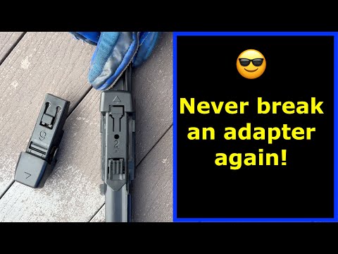 How NOT to break your Bosch windshield wiper adapter when installing.