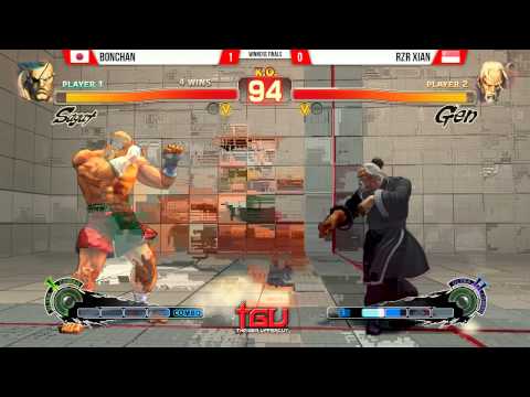 Thaiger Uppercut 2014 Winners Finals - RZR Xian (Gen) vs Bonchan (Sagat)