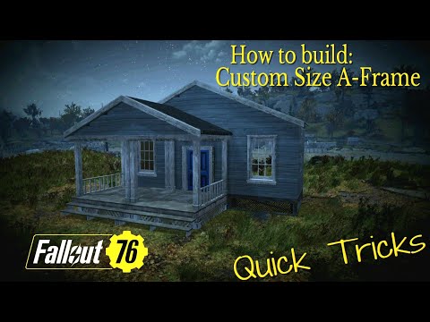 Fallout 76 C.A.M.P. Quick Tricks: Custom A-Frames