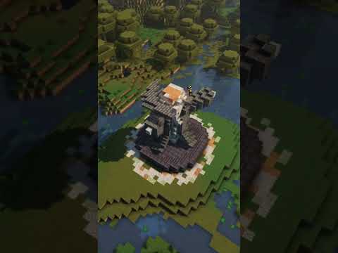 Alberigh - Swamp Village Ep5 | Wizard Statue | Minecraft Timelapse #Shorts