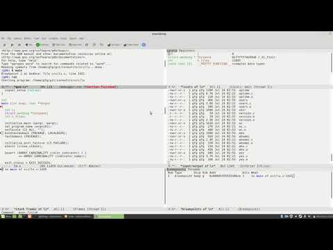 Using GDB in Emacs