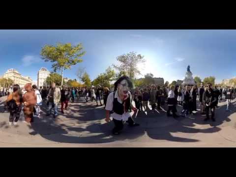 VR - Paris Zombie Walk in 360 video