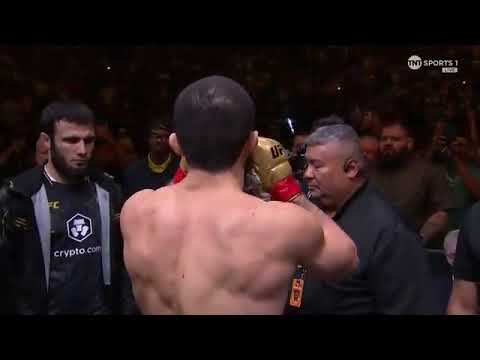 Undisputed Lightweight King Islam Makhachev walkout ahead of UFC 302 👑