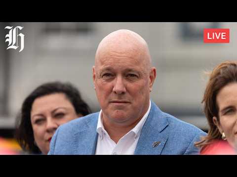 Thumbnail for NZ Herald Live: Christopher Luxon speaks to the media