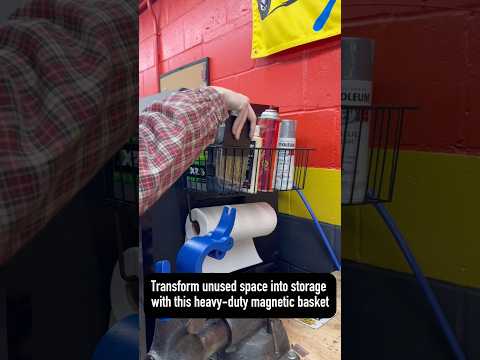 Video: Gator Magnetics Heavy-Duty Magnetic Basket for Shop Supply Storage & Paper Towels video thumbnail