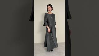 チャコールのエクラサテンドレス 動画