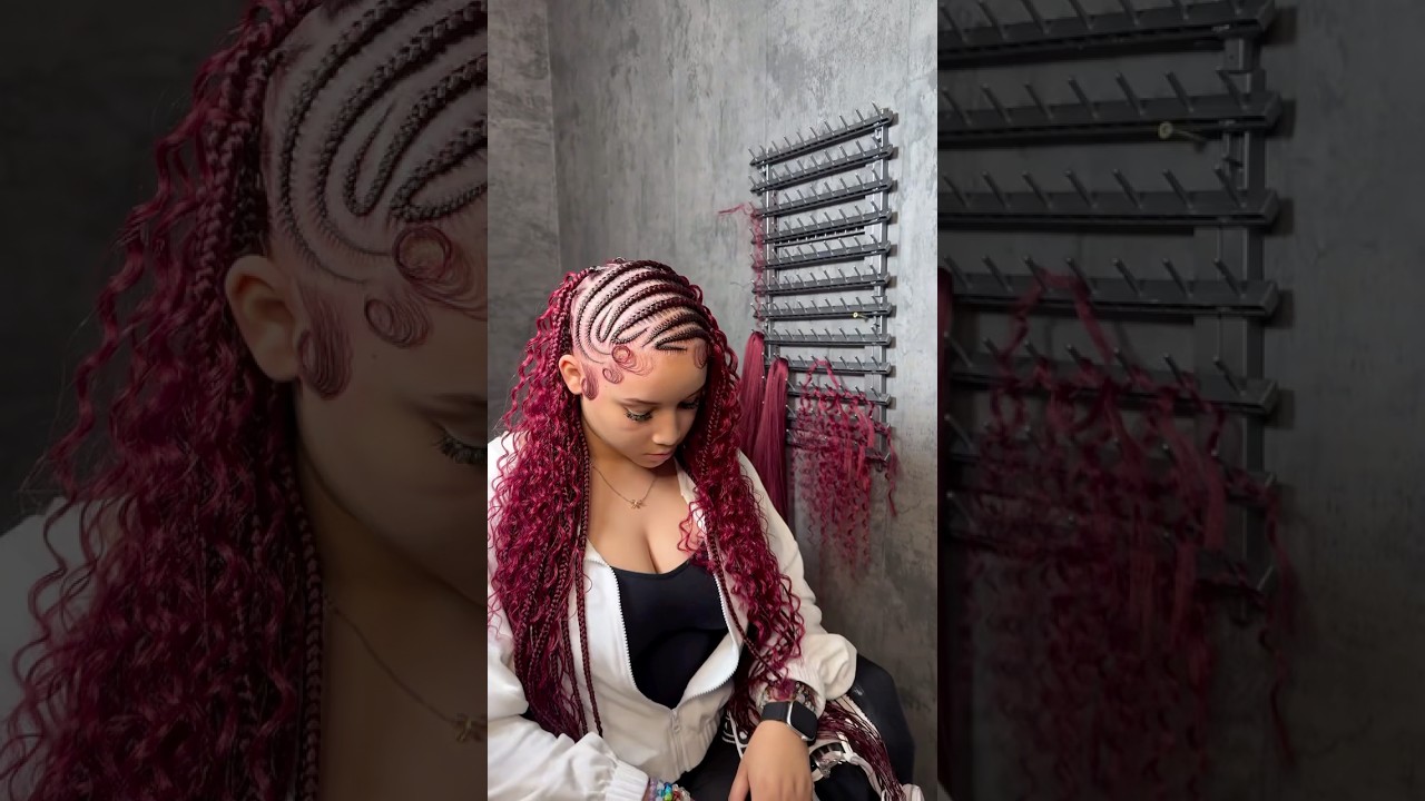 Boho lemonade Fulani braids 🍒. #lemonadefulanibraids #bohobraids #fulanibraids