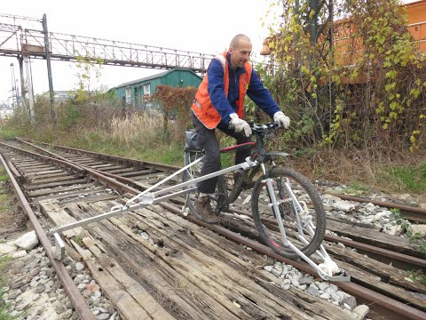 Quick conversion railbike - rower torowy szybkiego montażu