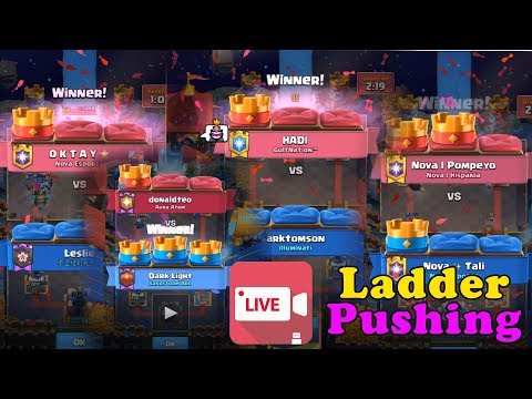 OKTAY, POMPEYO4, DARK LIGHT , HADI   LIVE LADDER PUSH CLASH ROYALE
