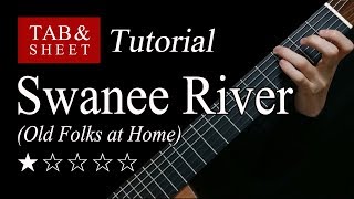 Swanee River (Old Folks at Home) - Guitar Lesson + TAB