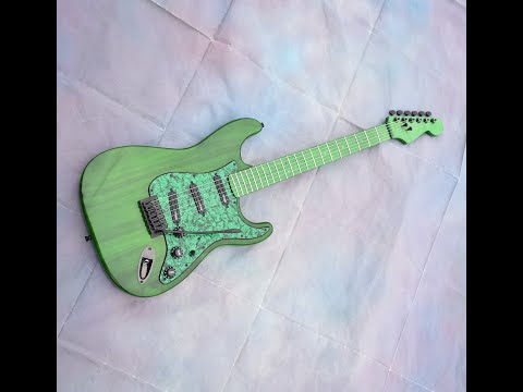 Custom Pre-order! Stratocaster HHH Green Black Hot Rails 5-Way Coil Split image 3