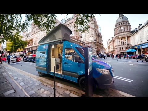 HYMER FREE S Blue Evolution - small camper van on Mercedes Sprinter [Video with subtitles]