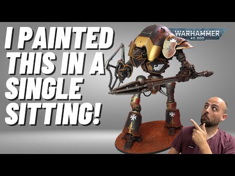 Paint the new Cerastus Knight Lancer for Black Templars in 40k!