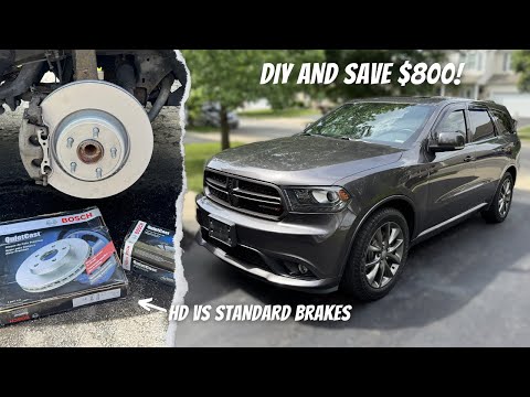 How to Change 2014-2020 Dodge Durango RT Front Brakes | HD vs Regular Brake Rotors