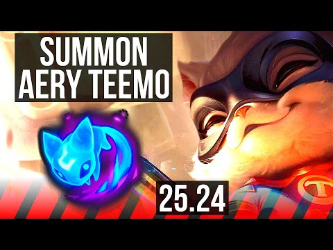 TEEMO vs VOLIBEAR (TOP) | Summon Aery, 52K damage | EUW Diamond | 25.24