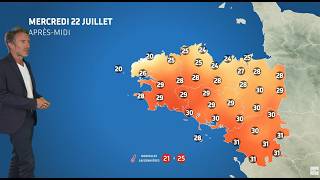 Illustration de l'actualité La météo de votre mercredi 22 juillet 2026