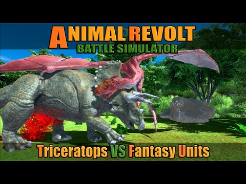 Triceratops vs Fantasy - Animal Revolt Battle Simulator