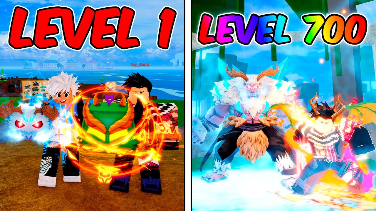1 ao 700 com YETI vs DRAGON no Roblox