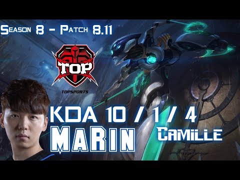 TOP MaRin CAMILLE vs WUKONG Top - Patch 8.11 KR Ranked