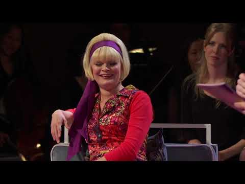 New York Philharmonic concert film still for Company with Neil Patrick Harris and Patti LuPone