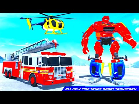 Firefighter Robot Transformation Robot & Firetruck–Firefighter Robot Transforming Truck Gameplay#10