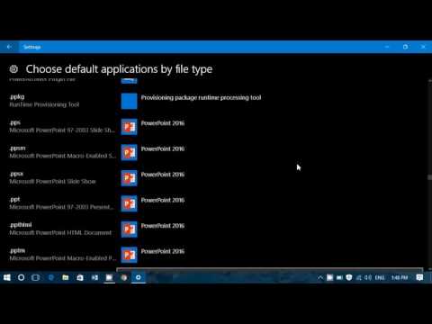 Windows 10 Settings Default apps to set your favorite apps or programs for specific files