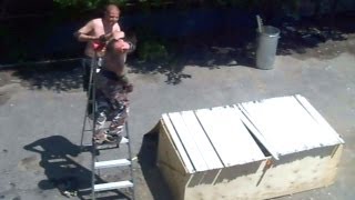 Buried In Blood Match - Swede Savard (c) VS Xristo {CHW Championship} Backyard Wrestling