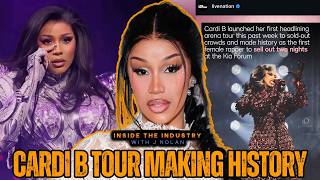 Cardi B Becomes 1st Female Rapper to Sell Out 2 Nights at Kia Forum Arena