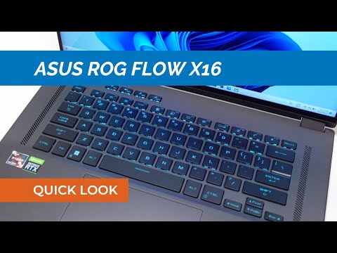 Flexible Big Screen Gaming // ASUS ROG Flow X16 GV601R Ryzen 9 6900HS 32GB 1TB RTX 3070 Ti 16"