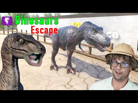Jurassic Dinosaur vs Zoo Keeper on HobbyfamilyTV - YouTube