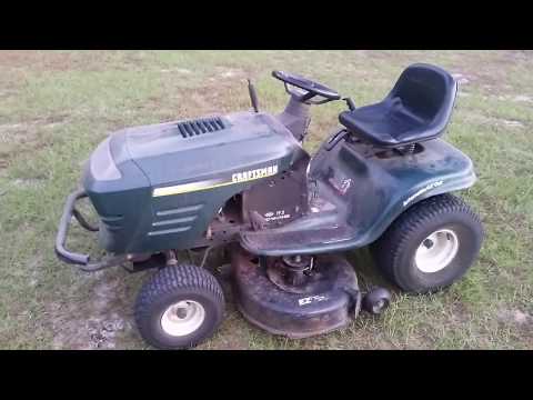 Easy Deck Belt Install on Craftsman 917 series tractor 42 inch deck Gates 6895 Sears 144959 Belt