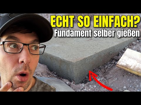 🏠 Create foundation: Point foundation, single foundation for the garden house, carport or garden ...