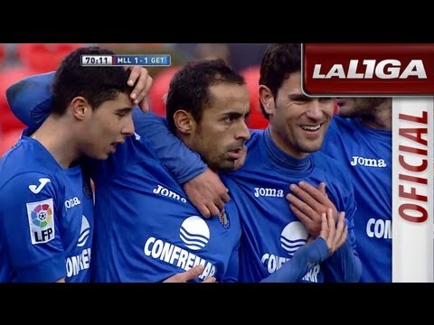 Gol de Diego Castro (1-1) en el RCD Mallorca - Getafe CF - HD