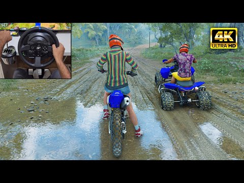 Yamaha YZ450F & KTM 525XC ATV | The Crew Motorfest Online | Thrustmaster T300RS gameplay