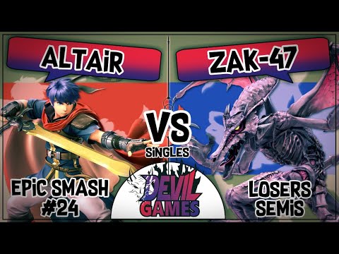 Epic Smash #24: Altair (Ike) vs zAK-47 (Ridley) - Losers Semifinal