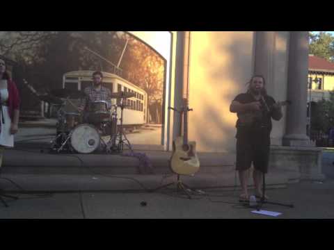 Kyle Williams performing in Downtown Chico