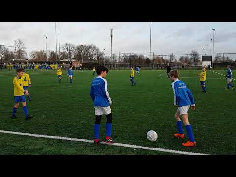 VRC JO13-2 thuis tegen Kampong JO13-3 eerste helft 09022019