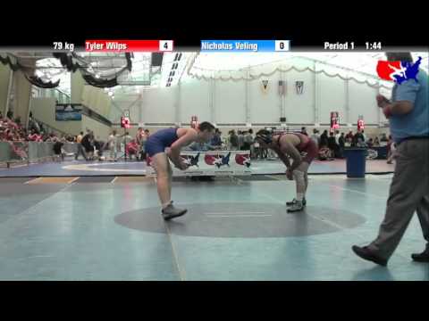 Tyler Wilps vs. Nicholas Veling at 2013 ASICS University Nationals - FS