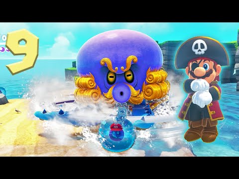 Super Mario Odyssey - SEASIDE KINGDOM - Walkthrough Gameplay Part 9