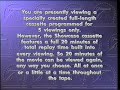 Paramount Showcase Screener Warning Screen Paramount Pictures 1991
