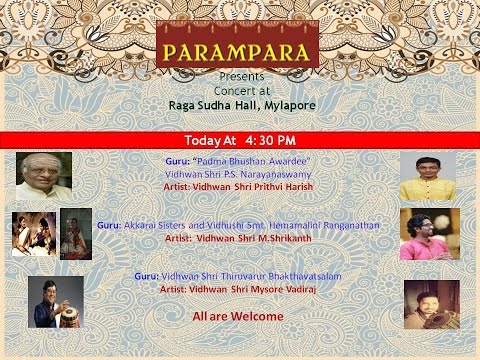 Parivadini LIVE- Vid. Prithvi Harish for Parampara