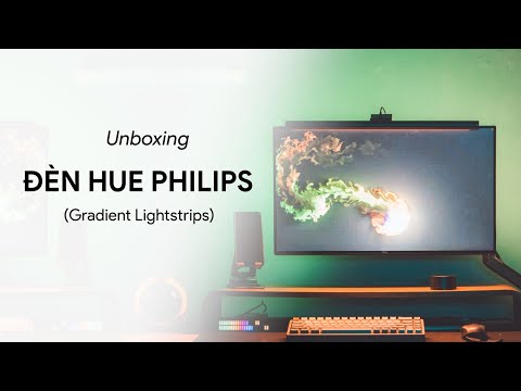Đèn thông minh cảm ứng màu Philips Hue Play Gradient Lightstrip for PC